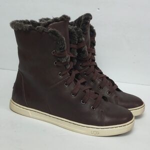 UGG Croft Luxe Quilt Espresso Brown Shoes Size 9